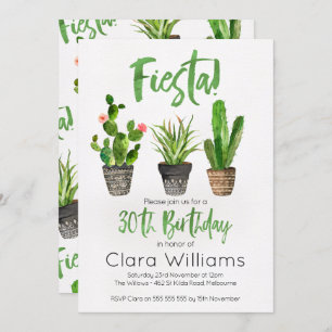 Fiesta 30th Birthday Invitation