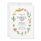 Fiesta 3rd Birthday Three-esta Invitation