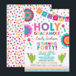 Fiesta 40th Birthday Invitation Holy Guacamole 40<br><div class="desc">Fiesta 40th Birthday Invitation 
All designs are © PIXEL PERFECTION PARTY LTD</div>