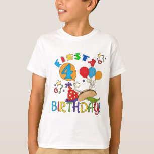 Fiesta 4th Birthday T-shirts and Gifts