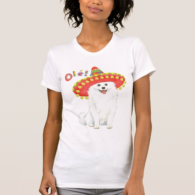 Fiesta American Eskimo Dog T-Shirt (Front)