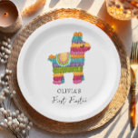 Fiesta and Fun Piñata Llama Girl First Birthday Paper Plates<br><div class="desc">★ A Fiesta Themed paper plate! Designed to match the collection. ★ Easily PERSONALIZE this design with your details via the "CUSTOMIZE" button! ★ If you need coordinating MATCHING ITEMS, please check our matching collection or shop. Do you have any questions about our designs or if you can't find what...</div>