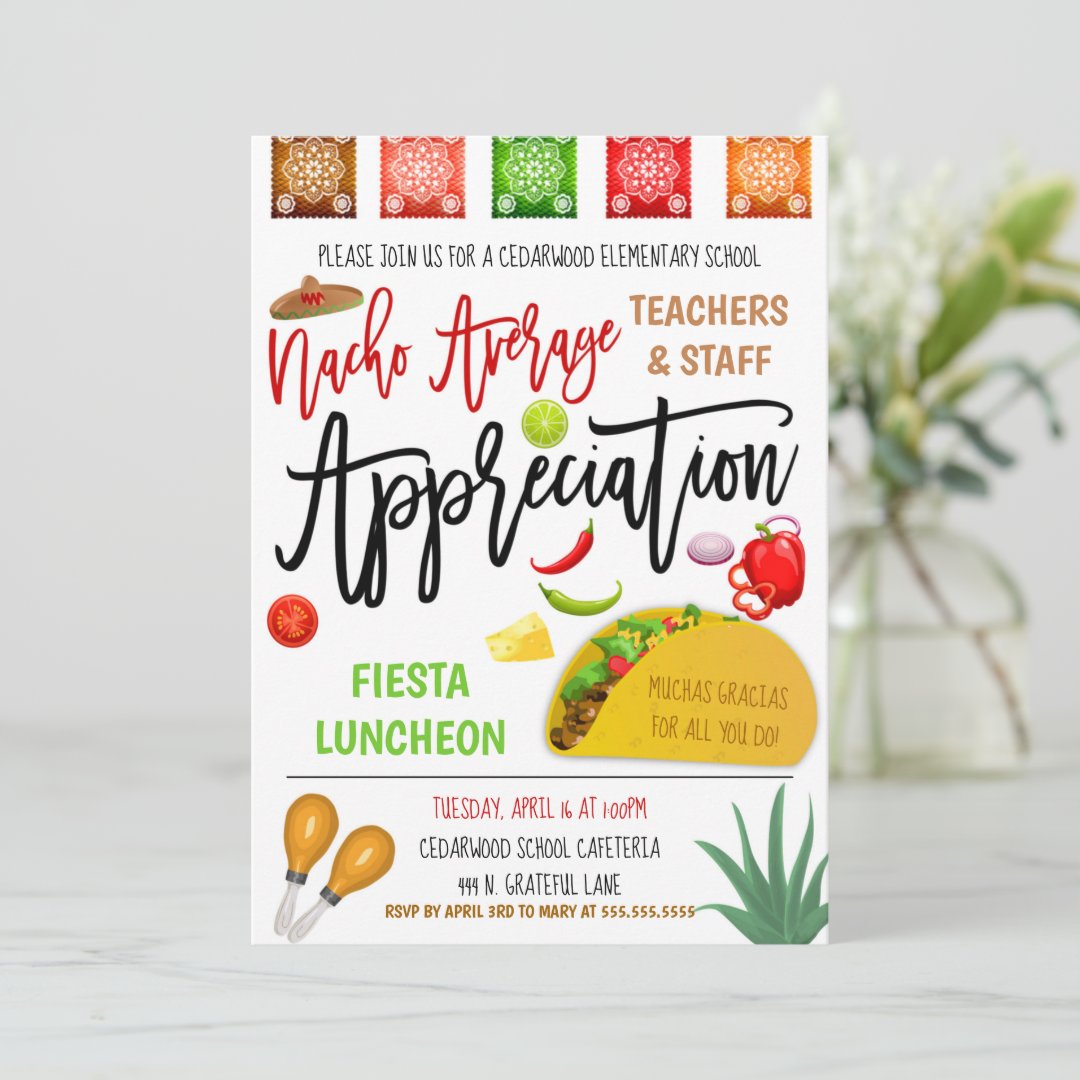 Fiesta Appreciation Invitation | Zazzle