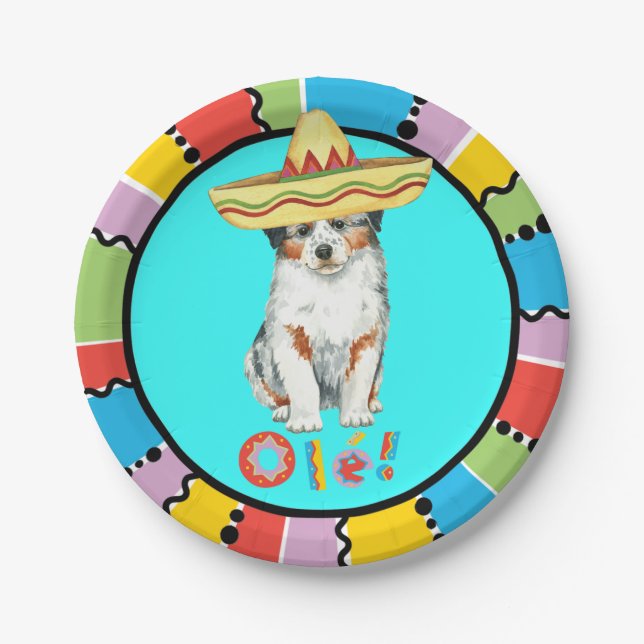 Fiesta Aussie Paper Plates (Front)