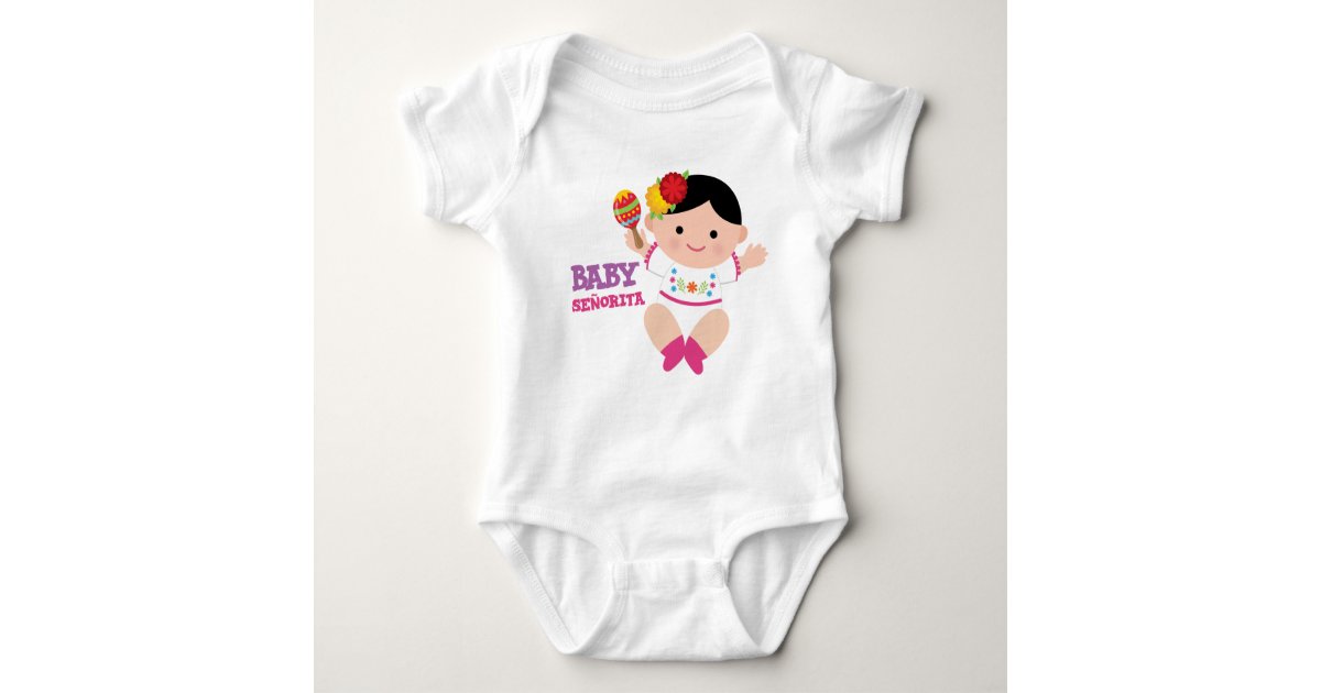 Fiesta Baby Bodysuit, Mexican Baby Outfit Baby Bodysuit | Zazzle