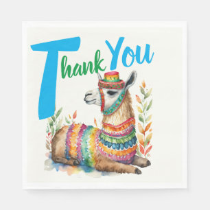 Fiesta Baby Boy Muchacho Shower Partyware Llama Napkins