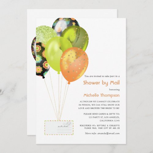 Fiesta Baby or Bridal Shower by Mail Invitation