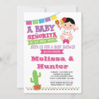 Fiesta Baby Shower, Baby Senorita Invite