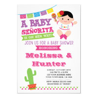 Fiesta Baby Shower, Baby Senorita Invite