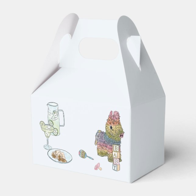 Fiesta Baby Shower  Favor Boxes (Front Side)