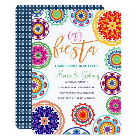 Fiesta Baby Shower Invitation Zazzle Com