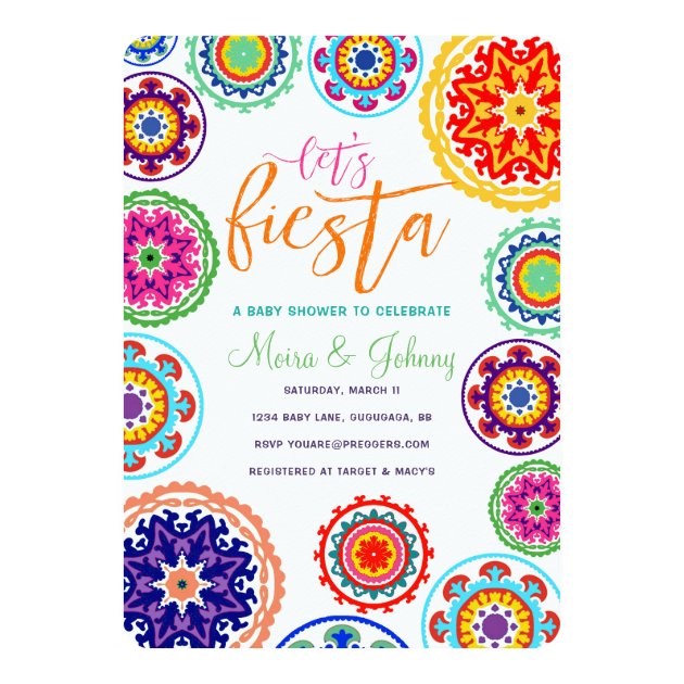 Fiesta Baby Shower Invitation