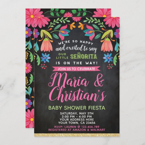 Fiesta Baby Shower Invitation