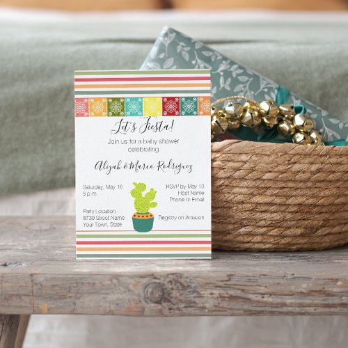 Fiesta Baby Shower Invitation