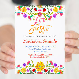 Fiesta Baby Shower Invitation