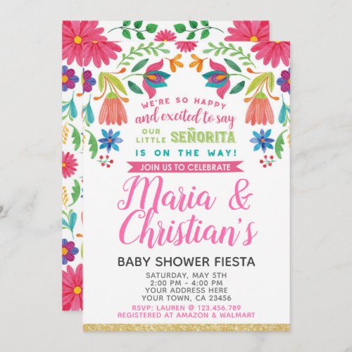 Fiesta Baby Shower Invitation