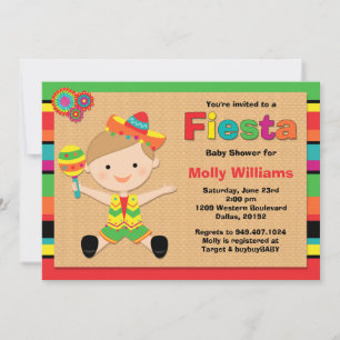 Fiesta Baby Shower Invitation