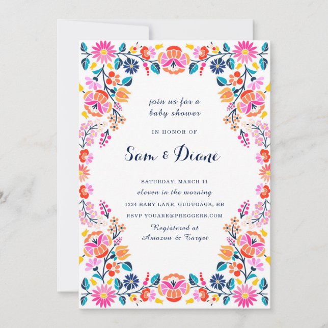 Fiesta Baby Shower Invitation (Front)