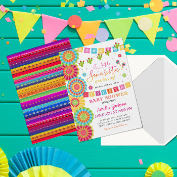 Fiesta Baby Shower Invitation Girl Fiesta Shower by YourMainEvent at Zazzle