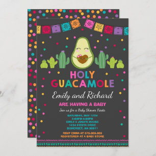Fiesta Baby Shower Invitation Holy Guacamole Party
