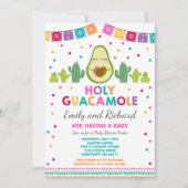 Fiesta Baby Shower Invitation Holy Guacamole Party (Front)