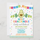 Fiesta Baby Shower Invitation Holy Guacamole Party (Front)