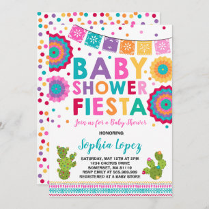Fiesta Baby Shower Invitation Mexican Baby Shower