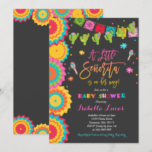 Fiesta Baby Shower Invitation Mexican Baby Shower