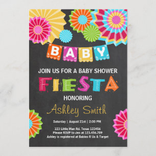 Fiesta Baby shower invitation Mexican baby shower