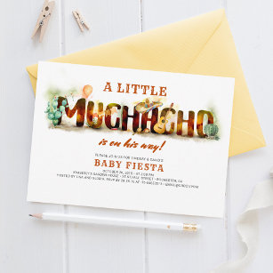 Fiesta Baby Shower Invitation Mexican Fun