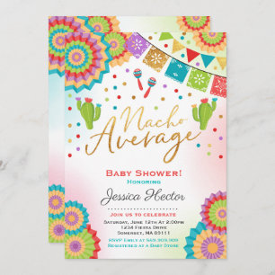 Fiesta Baby Shower Invitation Nacho Average Shower