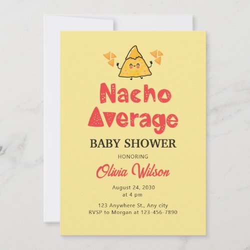 Fiesta Baby Shower Invitation Nacho Average Shower