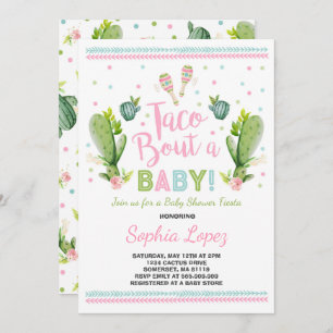 Fiesta Baby Shower Invitation Taco Bout A Baby
