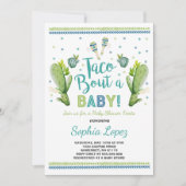 Fiesta Baby Shower Invitation Taco Bout A Baby (Front)