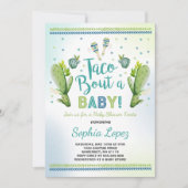 Fiesta Baby Shower Invitation Taco Bout A Baby (Front)
