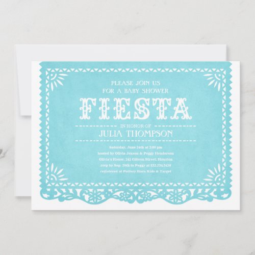 Fiesta Baby Shower Invitations