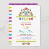 Fiesta Baby Shower Mexican Girl Boy Bright Invite (Front/Back)