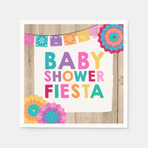 Fiesta Baby Shower Napkin Mexican Baby Shower