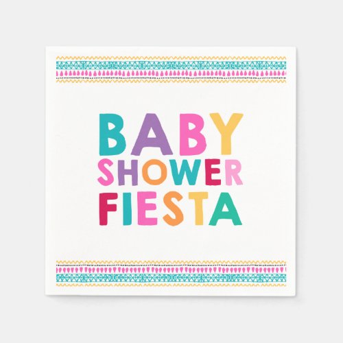 Fiesta Baby Shower Napkin Mexican Baby Shower