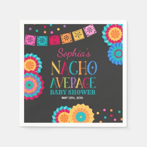 Fiesta Baby Shower Napkin Nacho Average Party