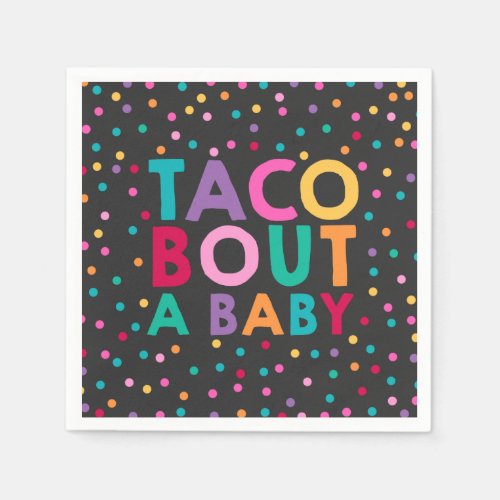Fiesta Baby Shower Napkin Taco Bout A Baby Party