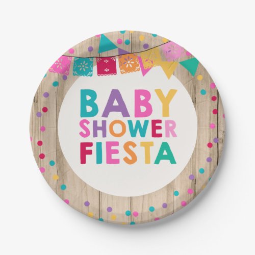 Fiesta Baby Shower Paper Plate Mexican Baby Shower