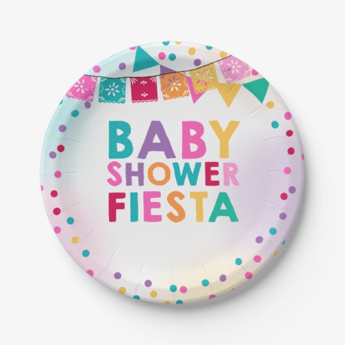 Fiesta Baby Shower Paper Plate Mexican Baby Shower