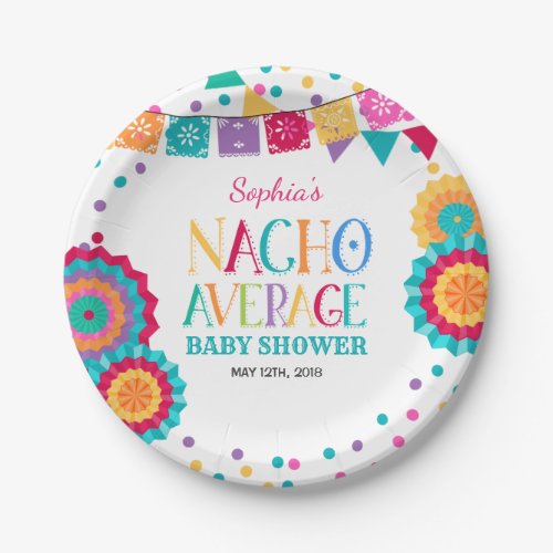 Fiesta Baby Shower Paper Plate Nacho Average Party
