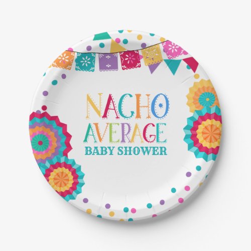 Fiesta Baby Shower Paper Plate Nacho Average Party