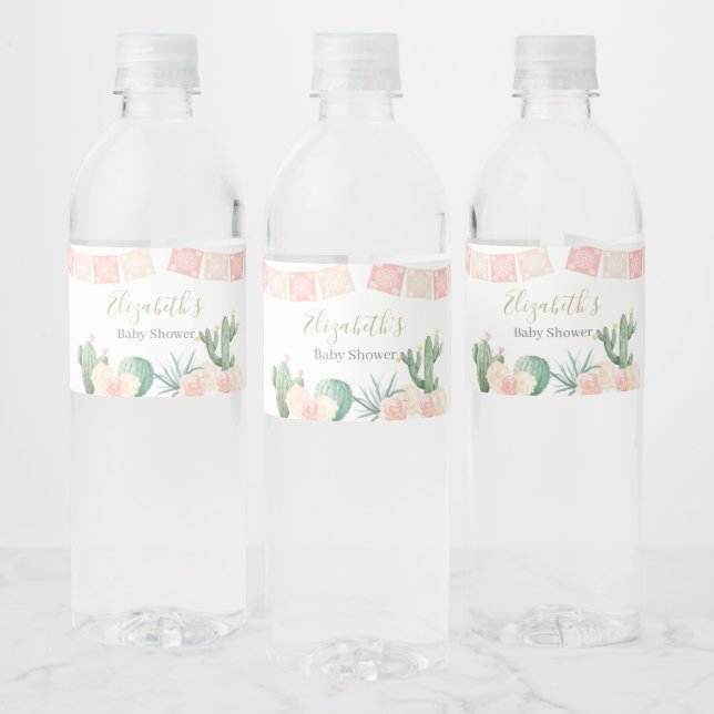 Fiesta Baby Shower Water Bottle Taco Bout A Baby Water Bottle Label (Bottles)