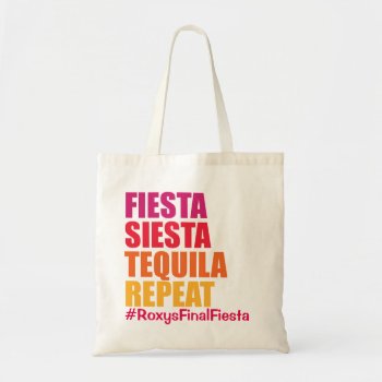 Fiesta Bachelorette Tote Bag by CreationsInk at Zazzle