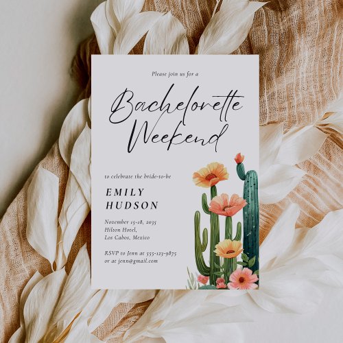 Fiesta Bachelorette Weekend Invitation