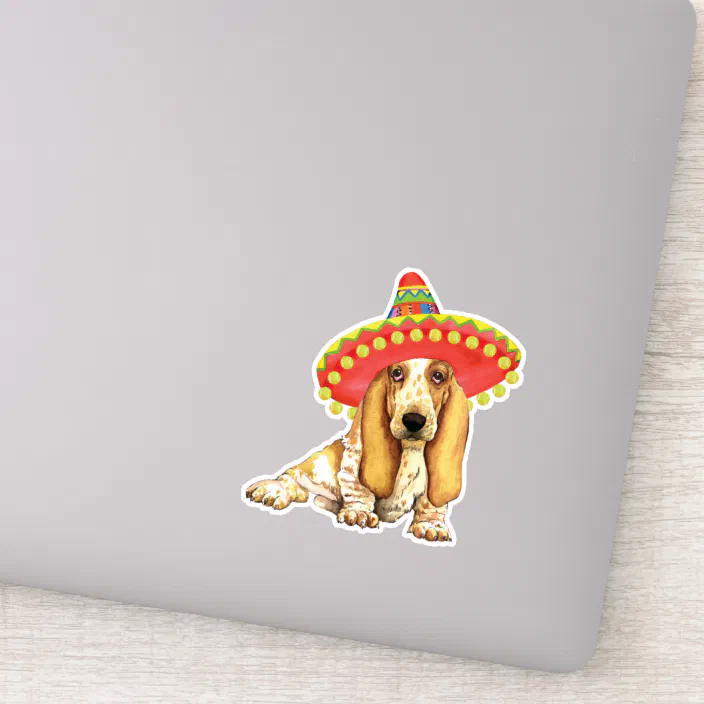 Basset Hound Car Tablet Vinyl Decal Show Dog Breed 