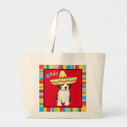 Fiesta Beagle Large Tote Bag